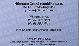 Osvědčení společnosti Hörmann